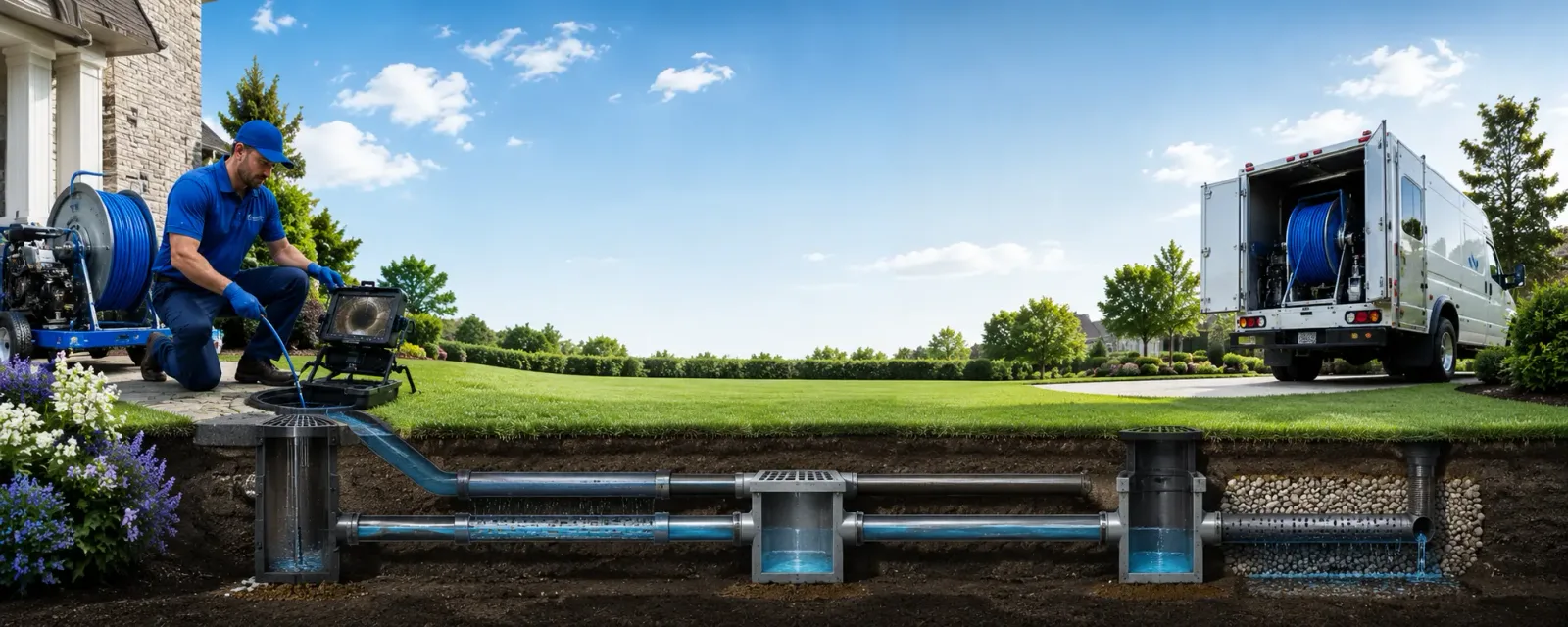 Outdoor drain cleaning information for Greenwood, ME